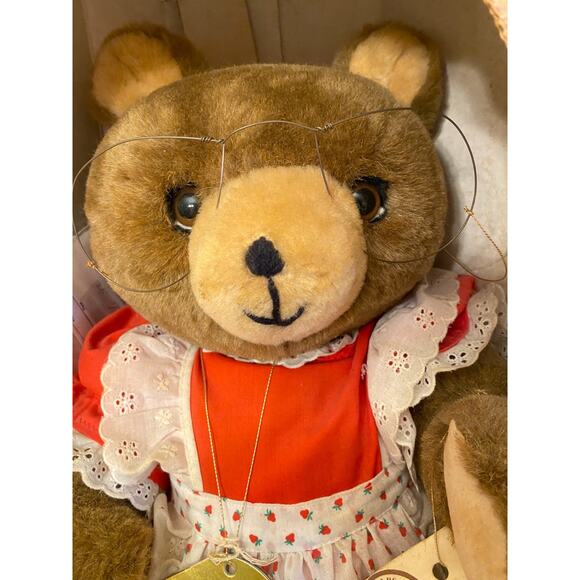 Granny Kin Bear Plush by Hotchkin Bear Company 20" Vintage 1990 Original Box - Picture 2 of 10